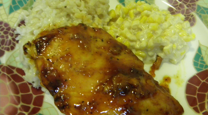 Sriracha Apricot Glazed Chicken Cutlets