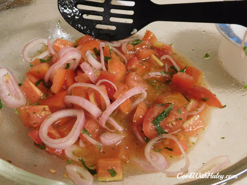 Heirloom Tomato and Shallot Salad