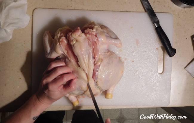 Deboning a chicken