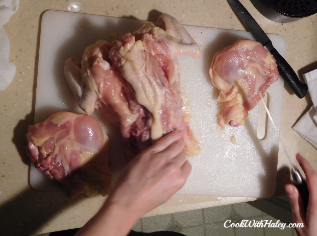 Deboning a chicken