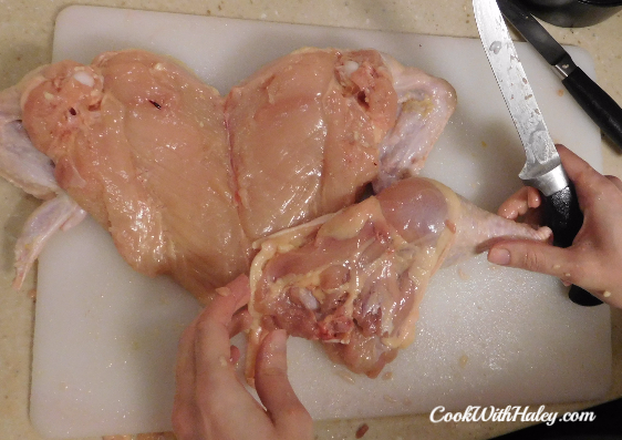 Deboning a chicken
