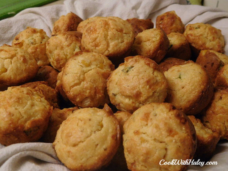 Mini Smoked Cheddar Cornbread Muffins