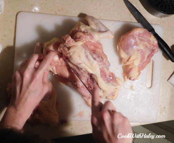 Deboning a chicken