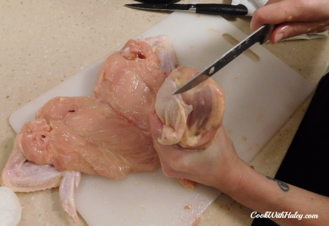 Deboning a chicken