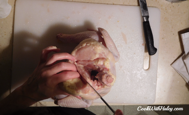 Deboning a chicken