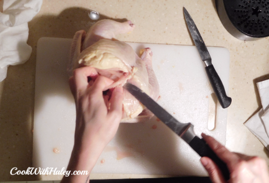 Deboning a chicken