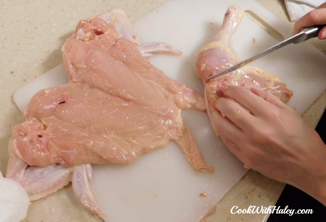 Deboning a chicken