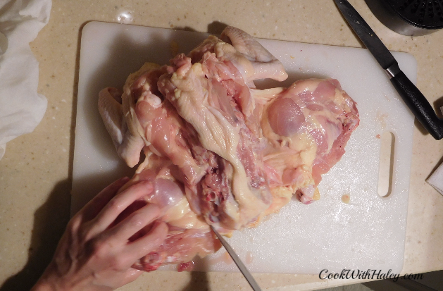 Deboning a chicken