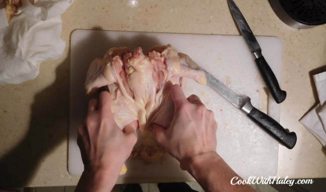 Deboning a chicken