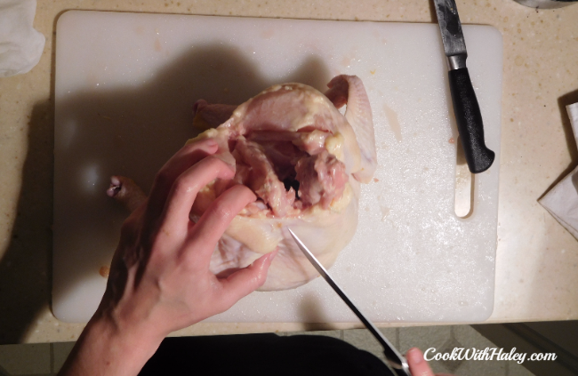 Deboning a chicken