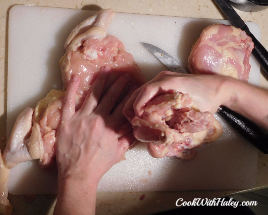 Deboning a chicken