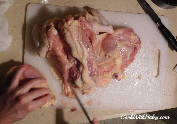 Deboning a chicken