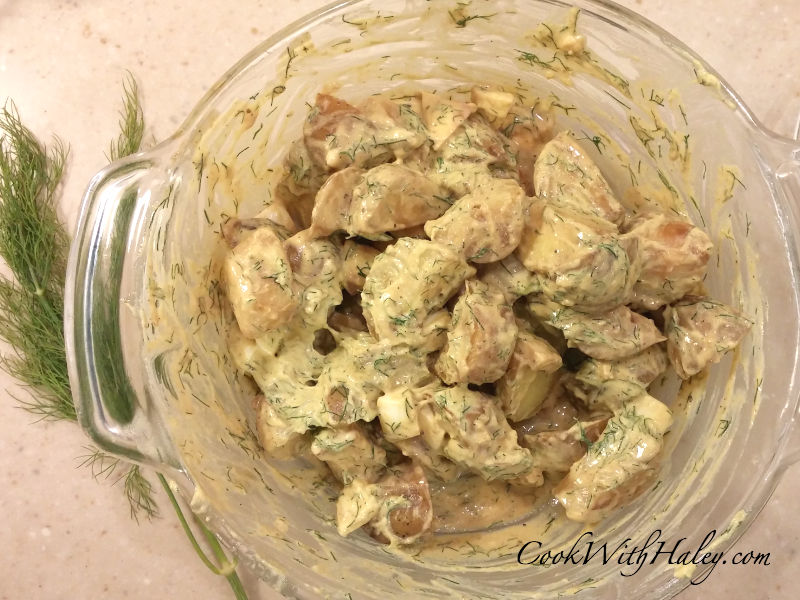 Spicy Dill and Dijon Potato Salad