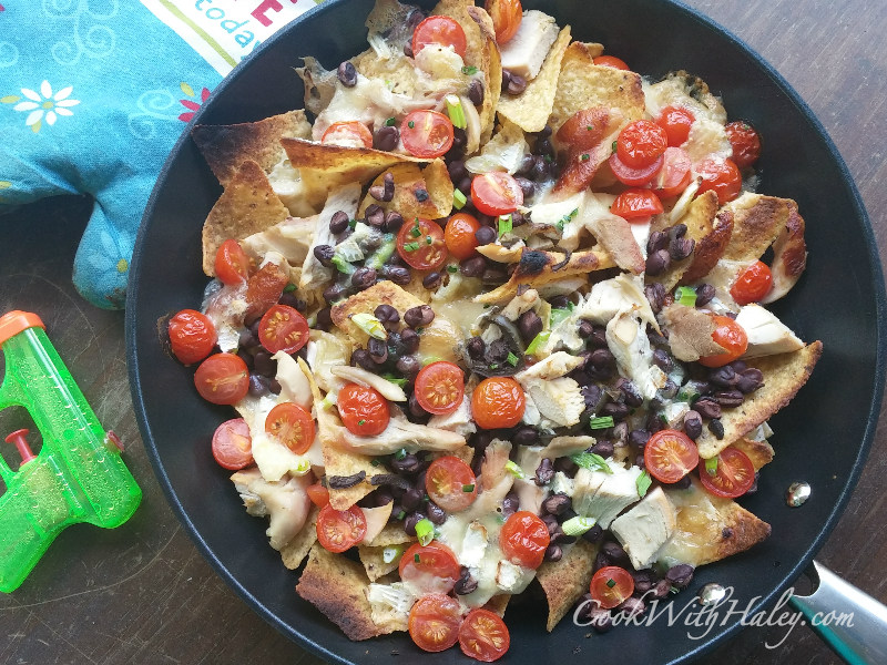 Quick Rotisserie Chicken and Brie Nachos