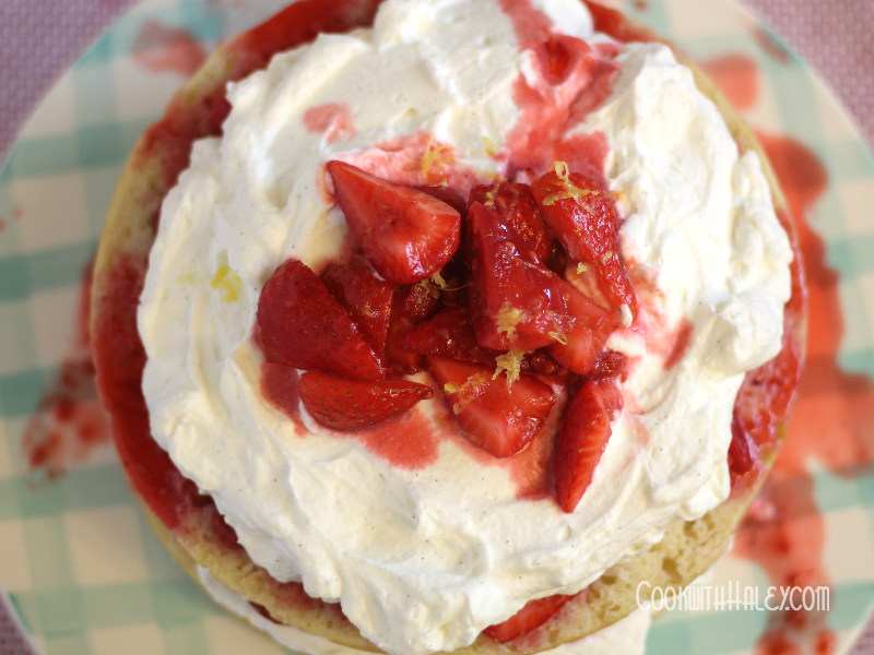 Minty Strawberry and Raspberry Shortcake