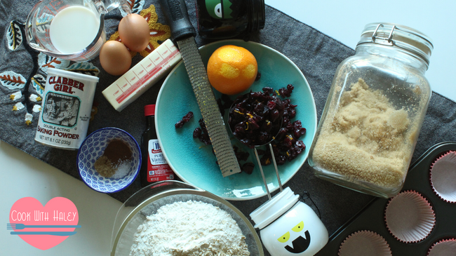 Ingredients for muffins